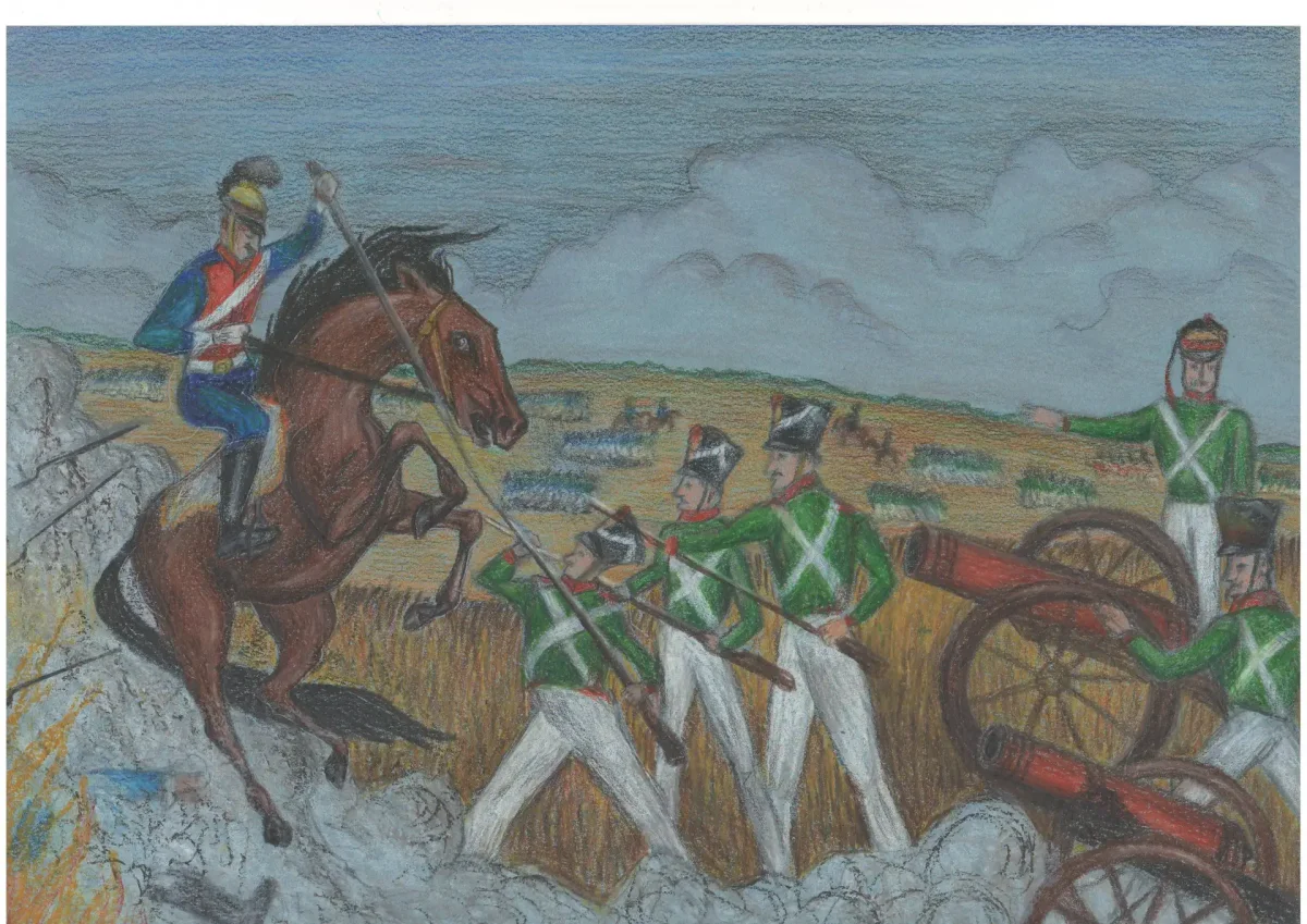 Польский крылатый Гусар рисунок