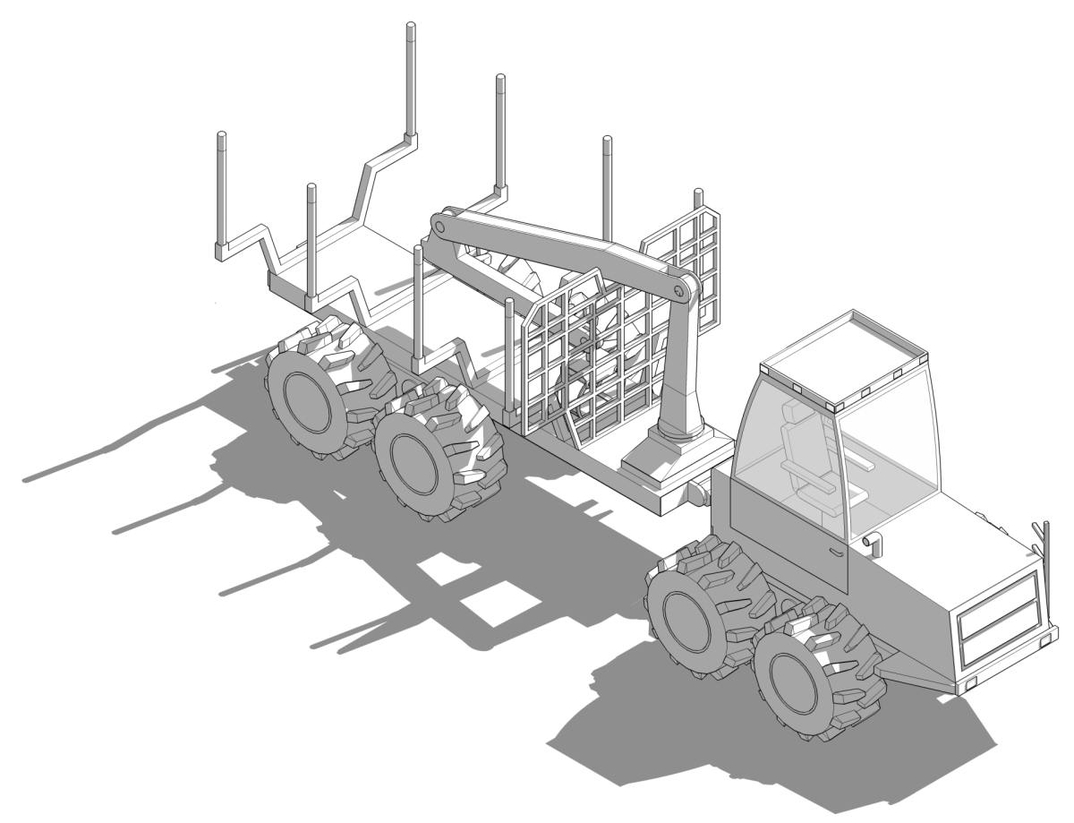 Форвардер Амкодор чертеж