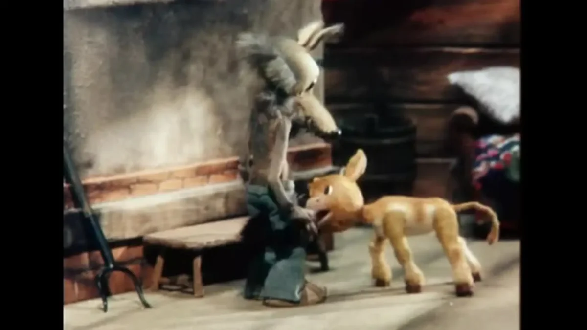 Волк и теленок мультфильм 1984