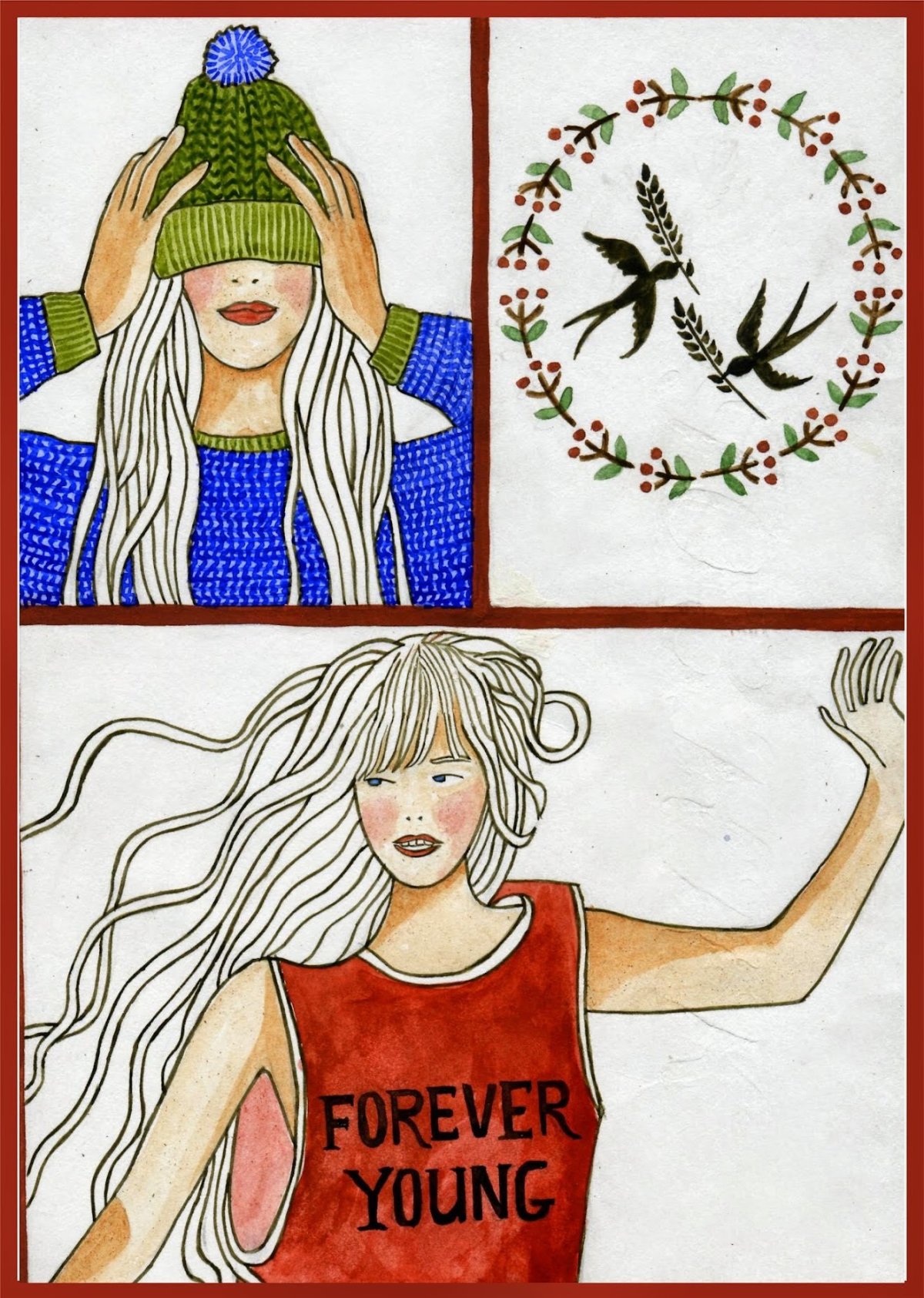 Журнал Юность иллюстрации девушка лошадь