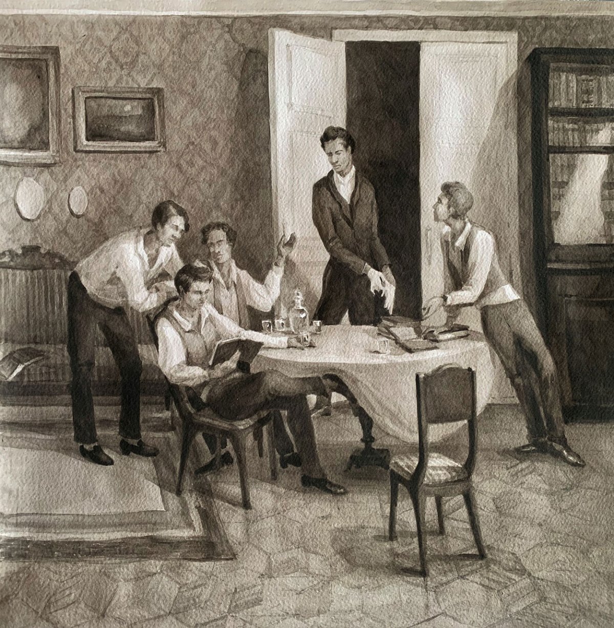 Юность толстой иллюстрации