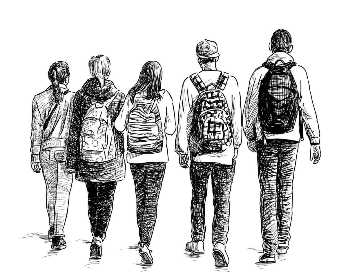 Наброски группы людей