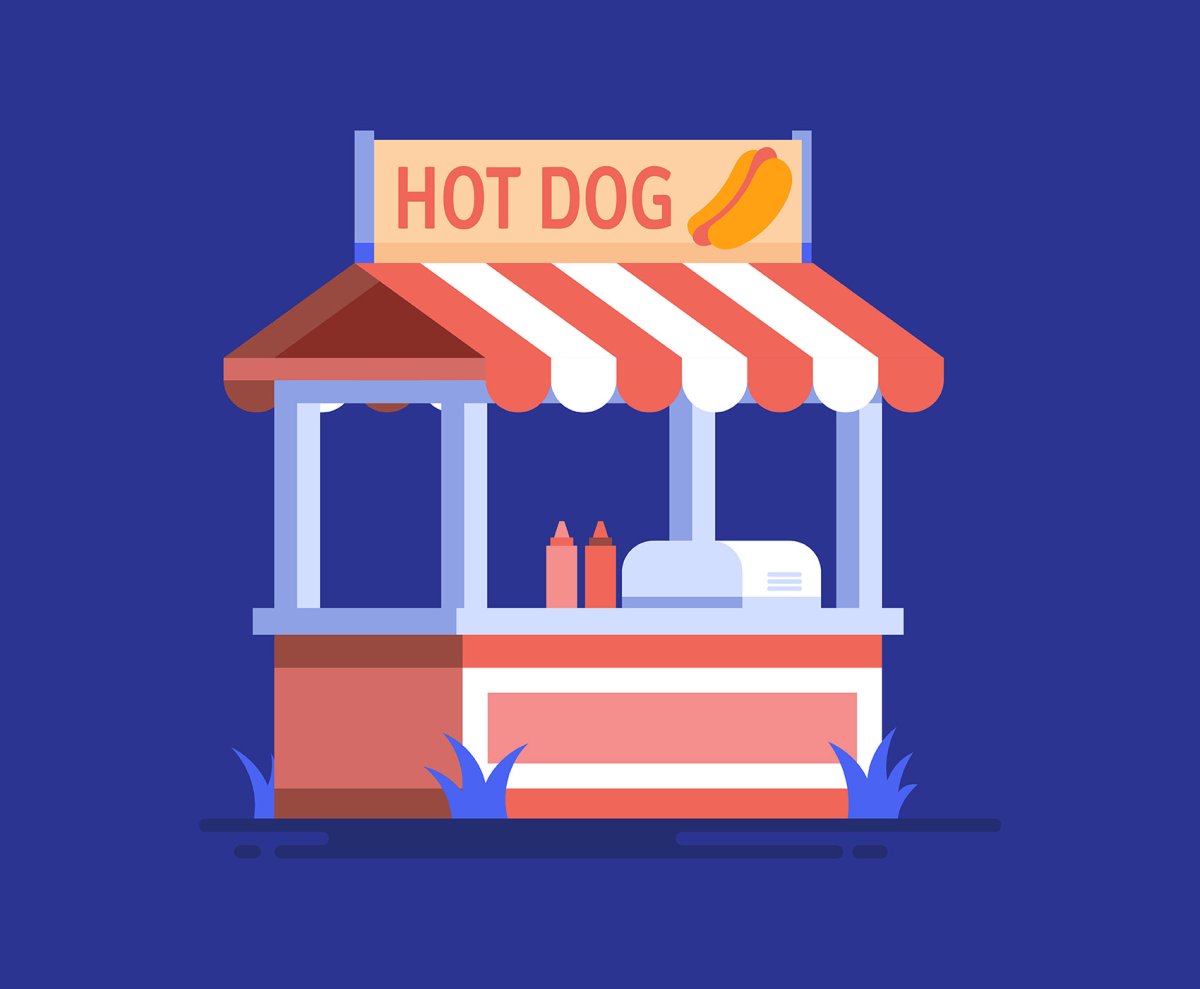 Киоск рисунок