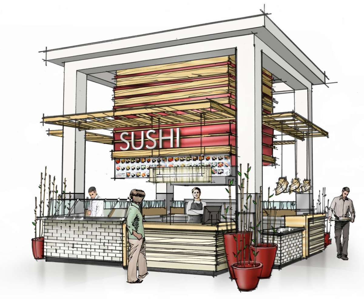 Эскизный проект интерьер магазина