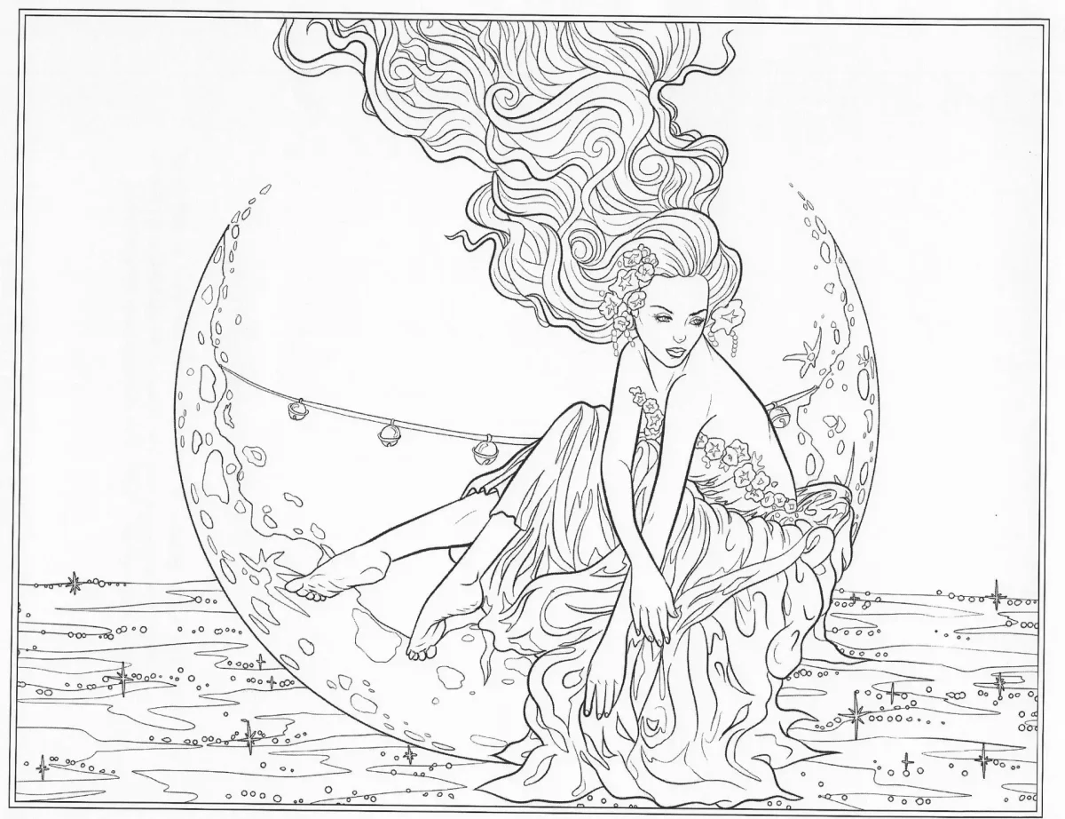 Раскраска богиня