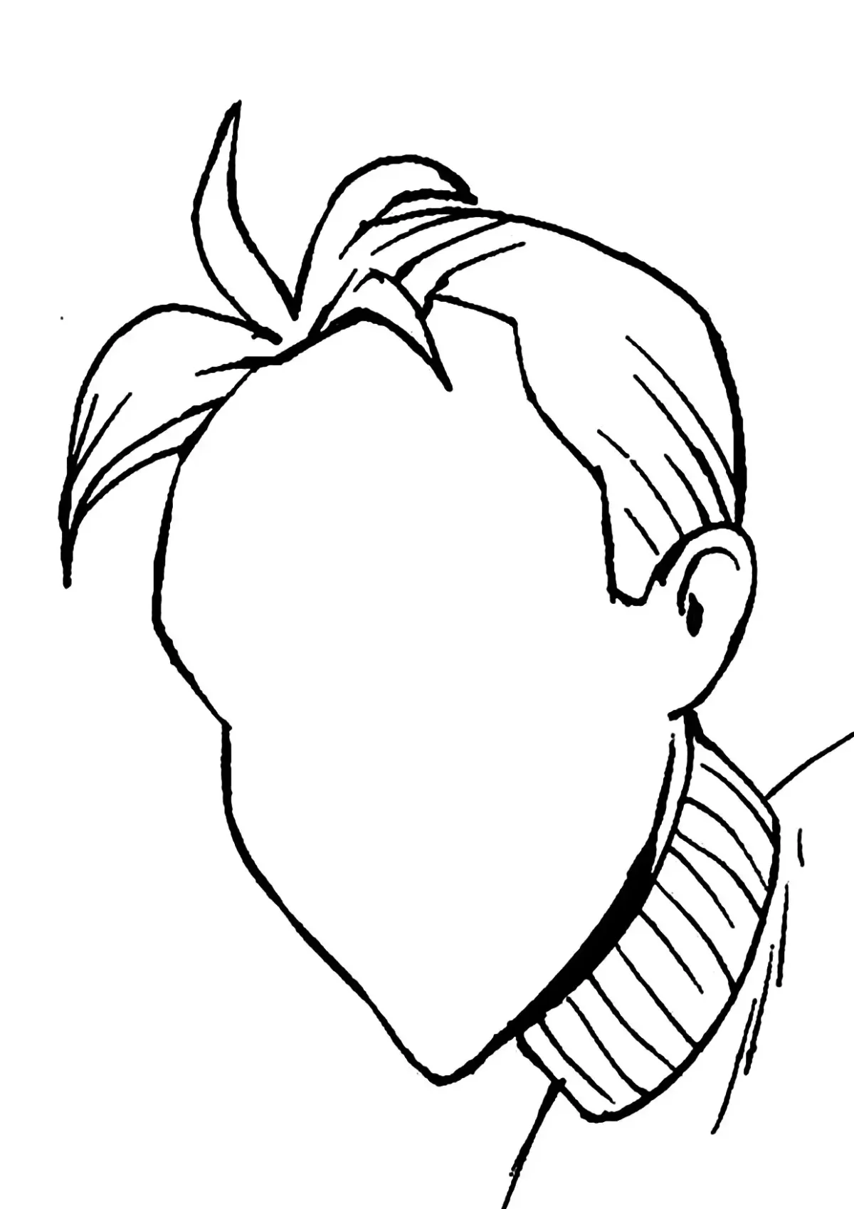 Девочка контур