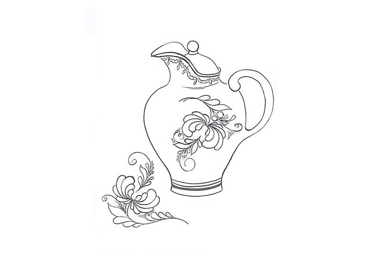Чайник раскрасить