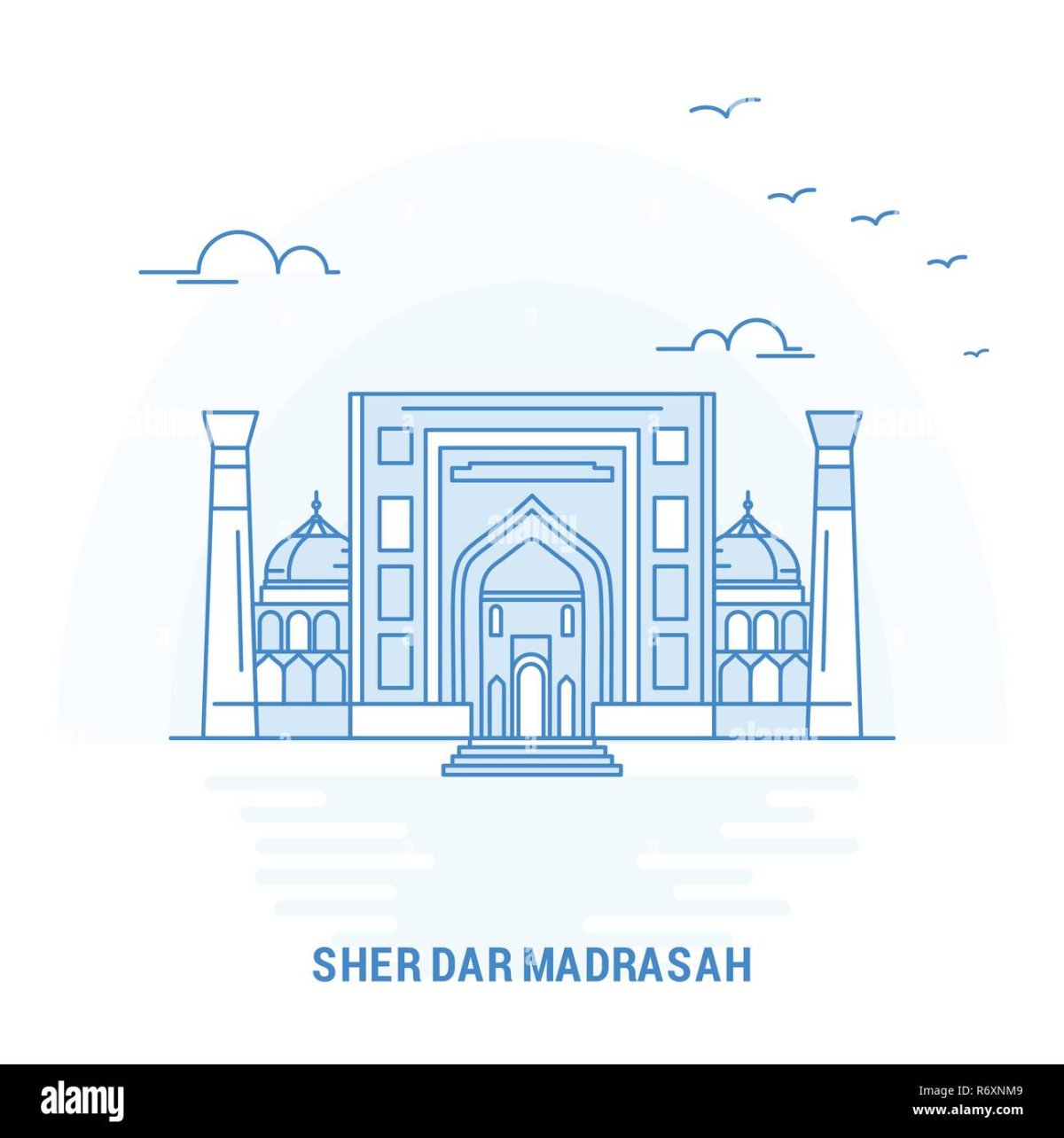 Регистан Самарканд вектор