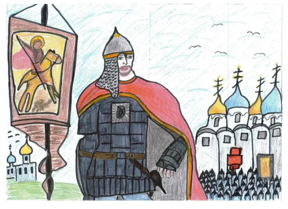 Рисунок Александр Невский Невский защитник земли русской