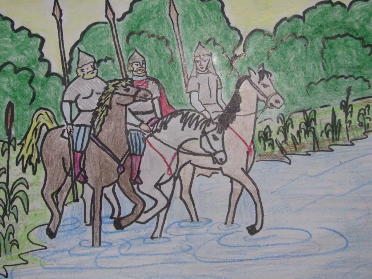 Дружина раскраска