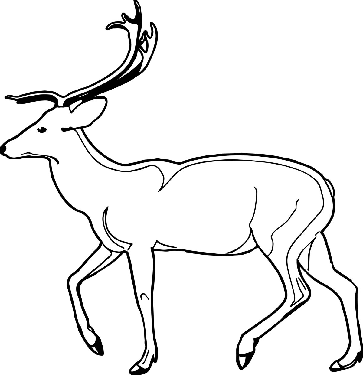 Антилопа Джейран раскраска