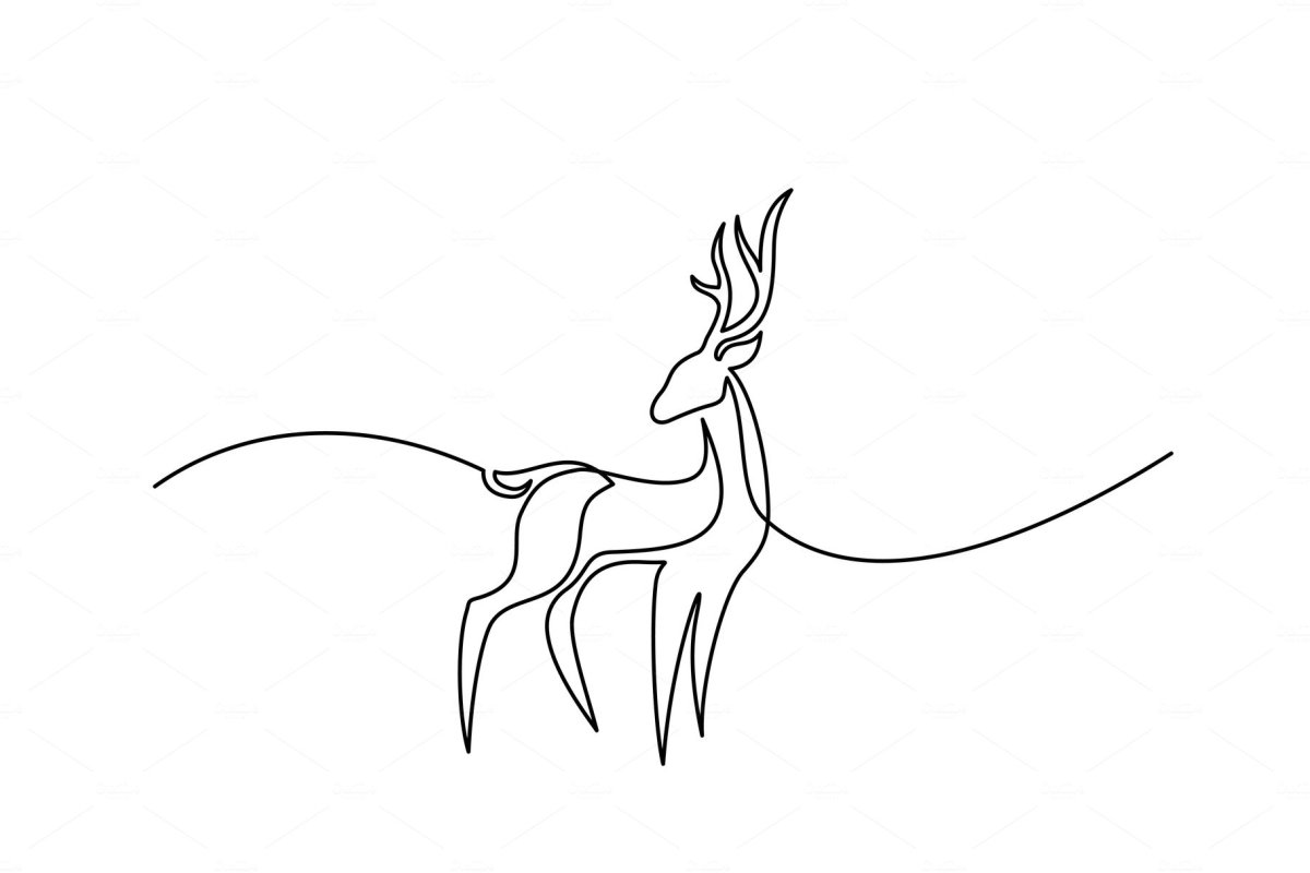 Газель животное в качалке рисунок