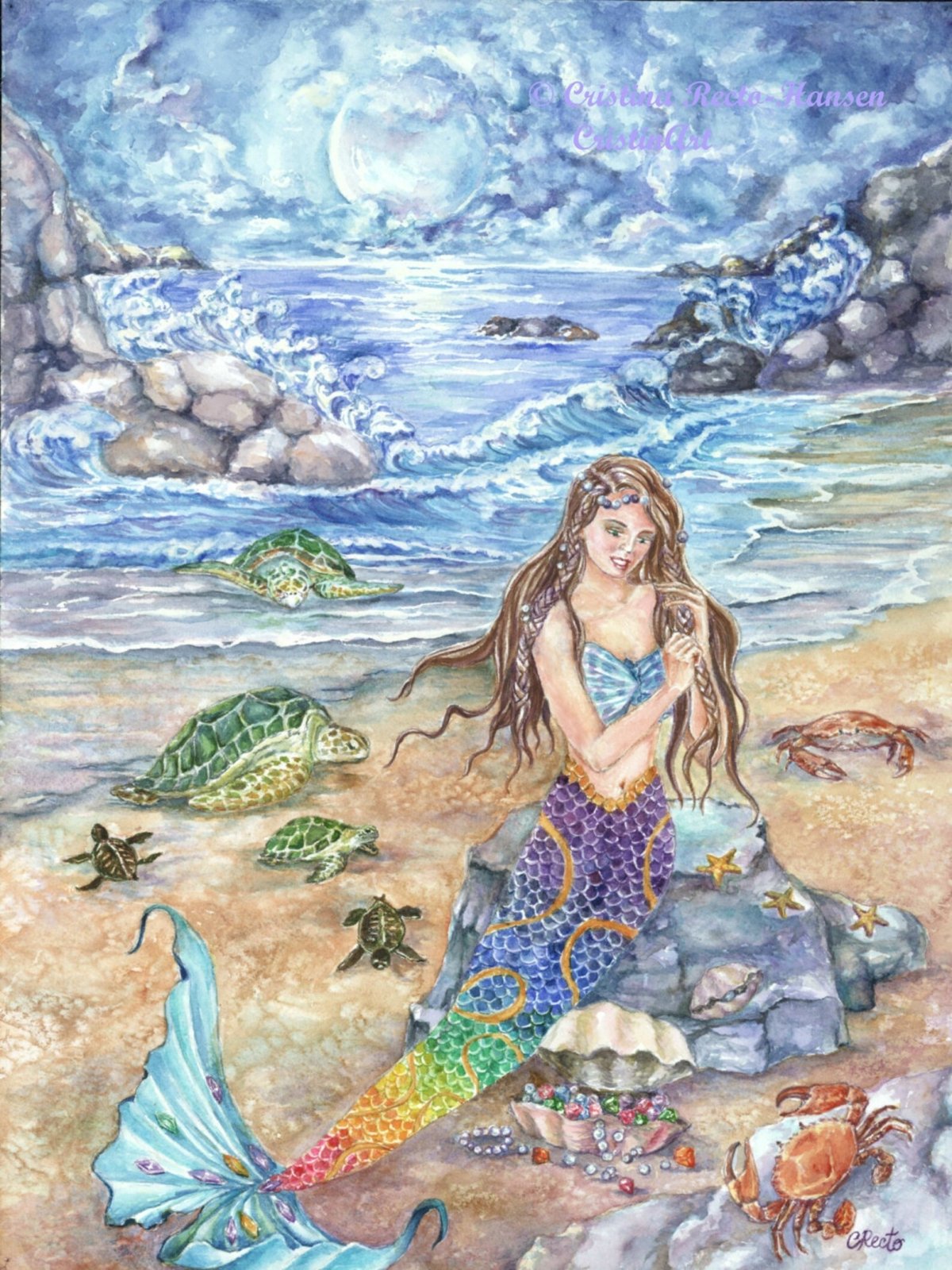 Русалка иллюстрация