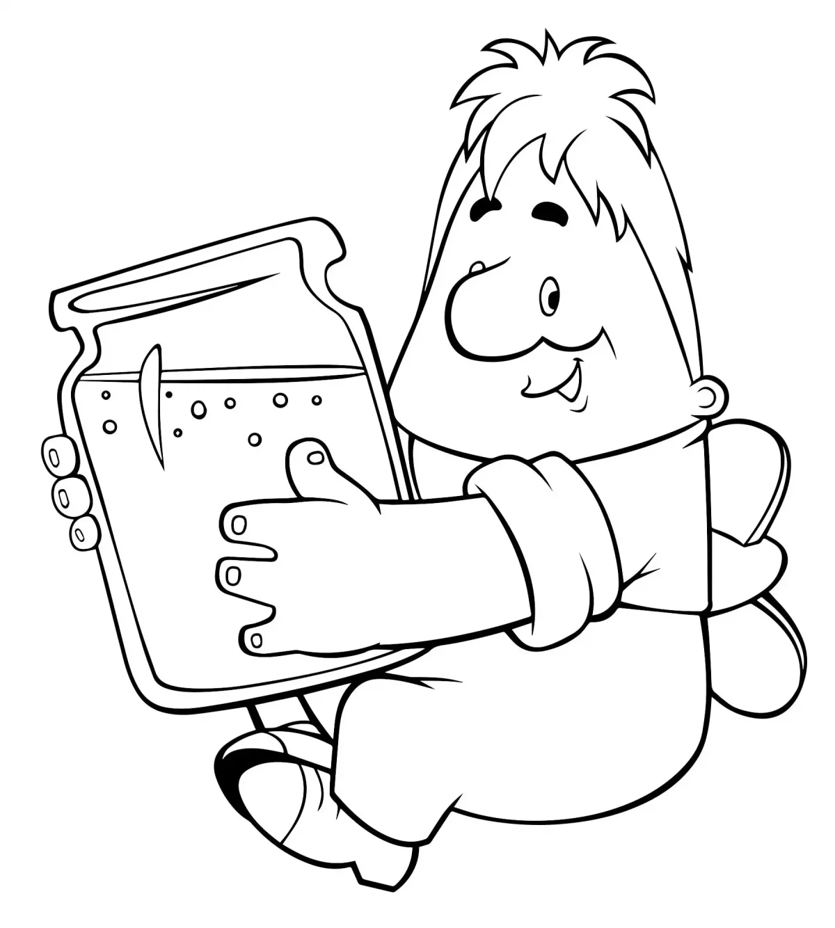 Карлсон раскраска для детей