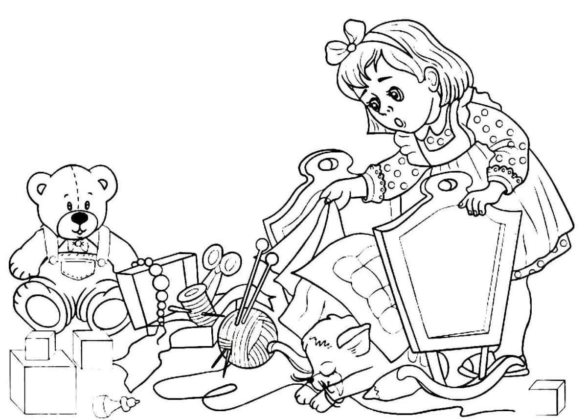 Раскраски по произведениям Маршака