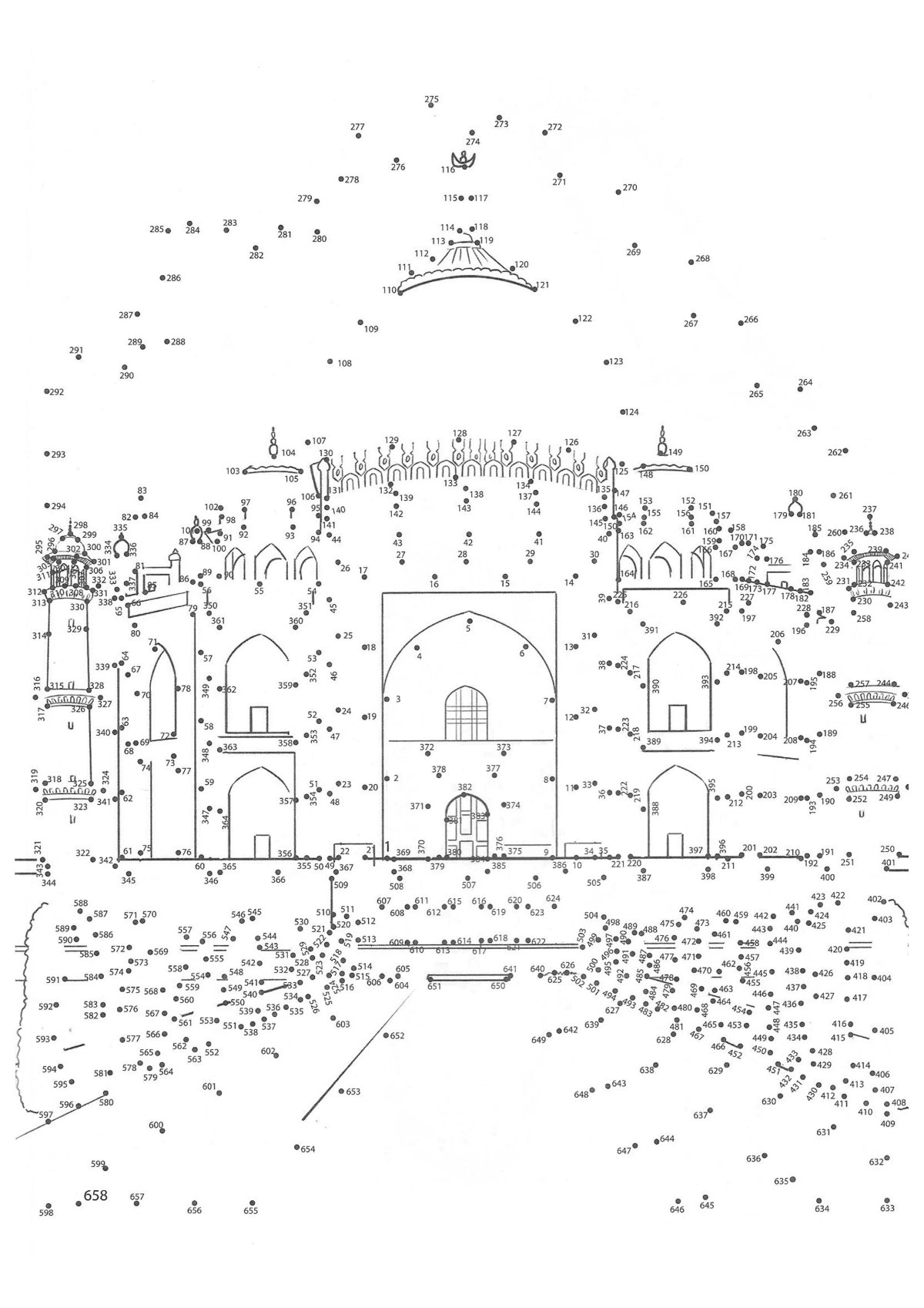 Летающий остров карандашом