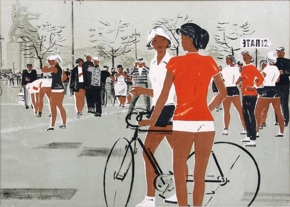 Дейнека гребцы