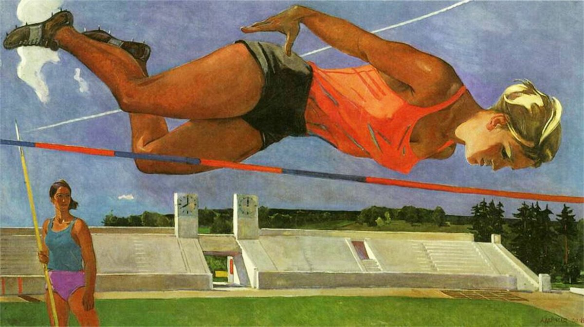 Владимир Серов. Строительница, 1964