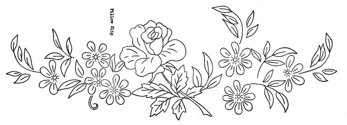 Простые узоры для вышивки гладью