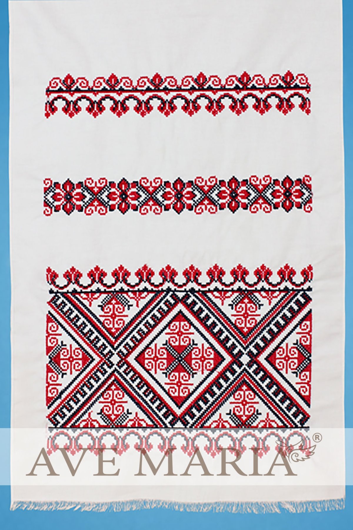 Узоры на полотенце рисование