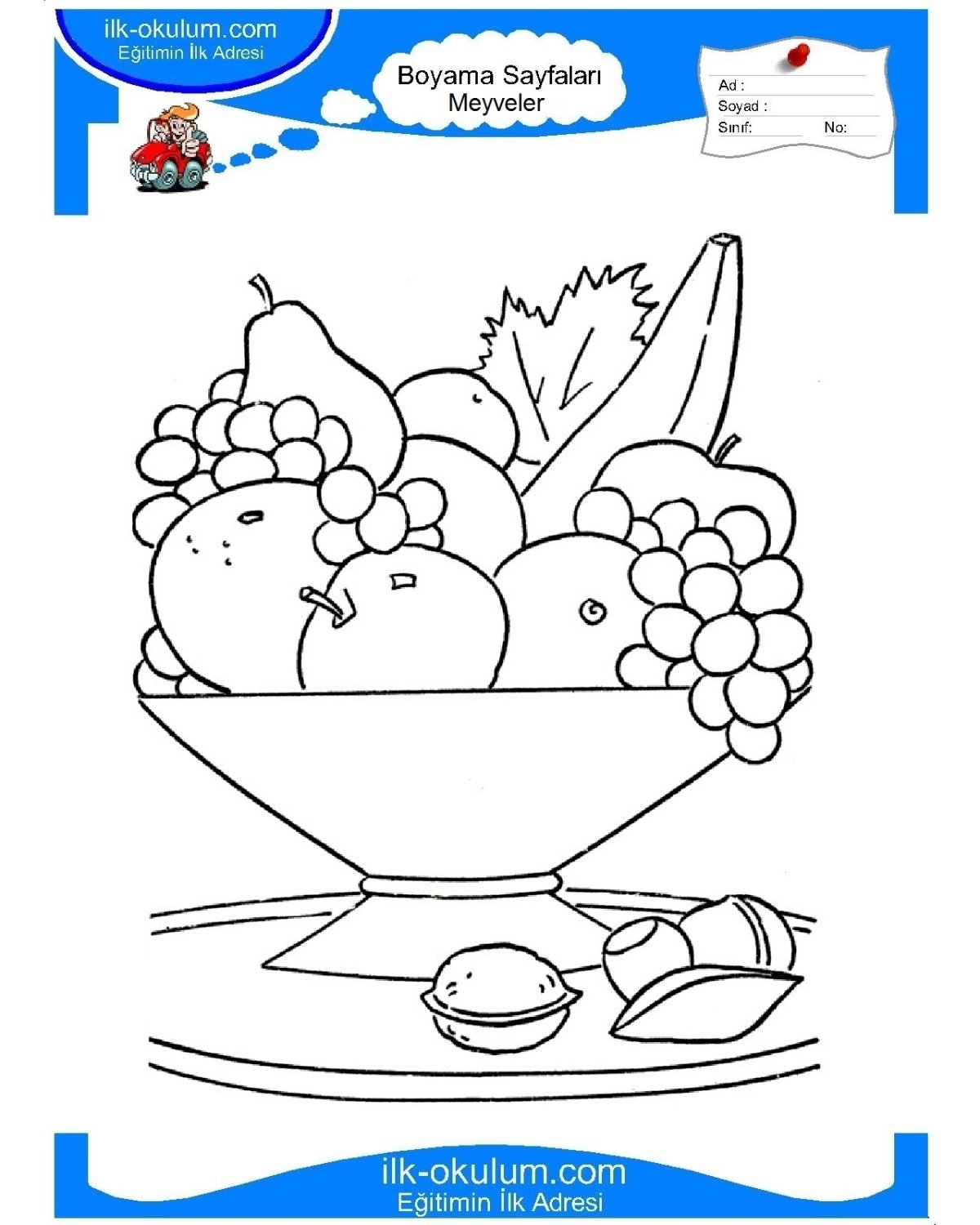 Натюрморт раскраска для детей