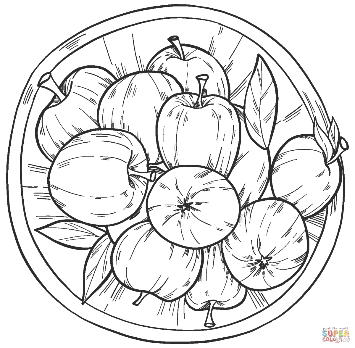 Раскраска продукты