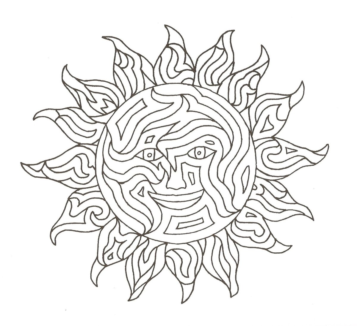 Раскраска антистресс волк