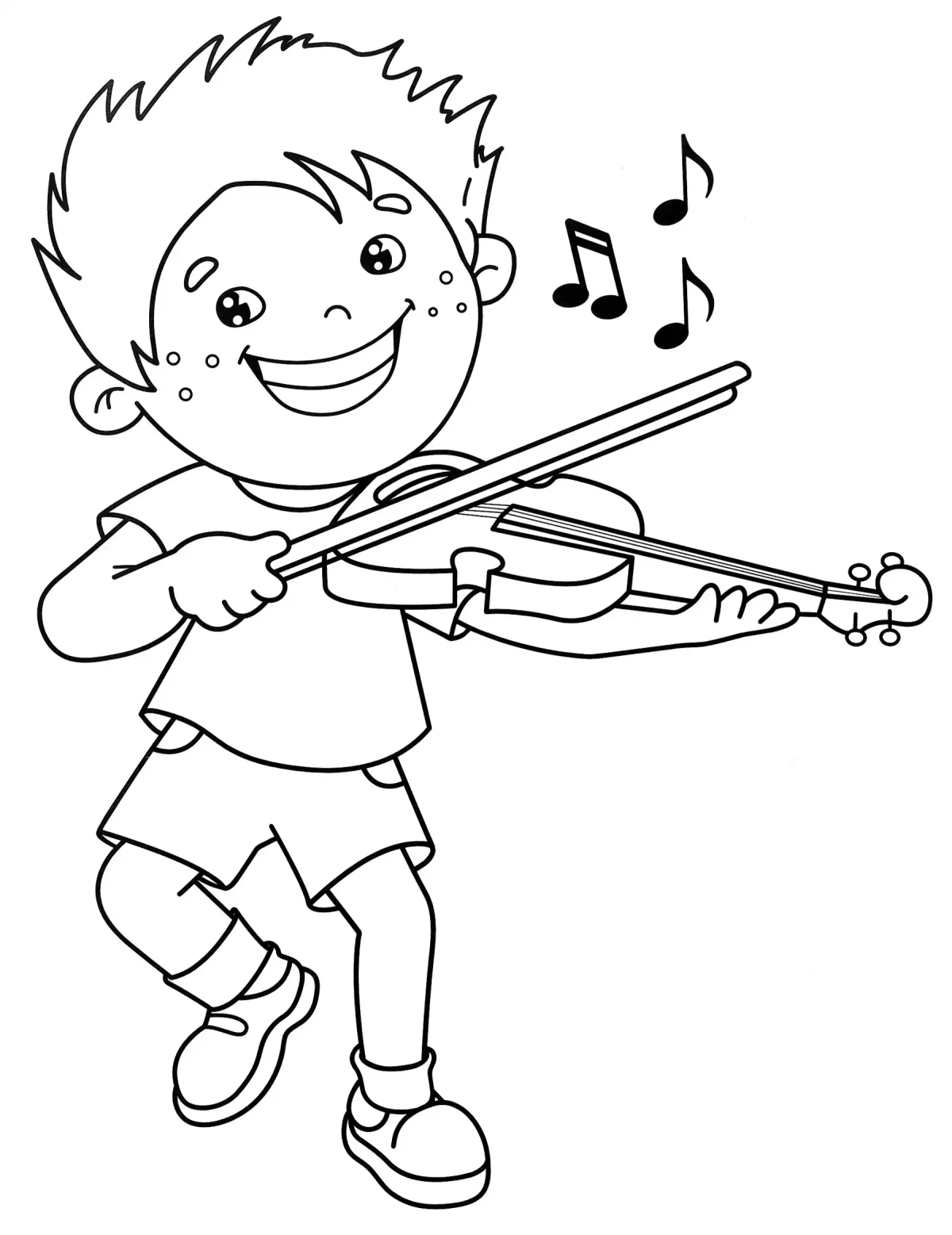 Мальчик читает книгу раскраска