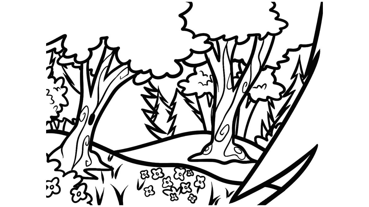 Раскраска природа