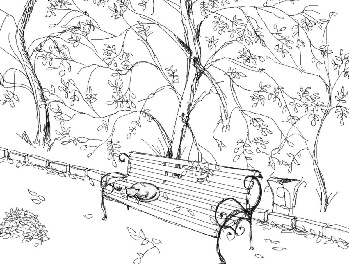 В лесу. Раскраска