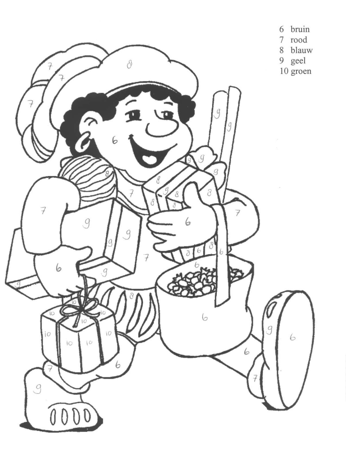 Раскраска профессии продавец