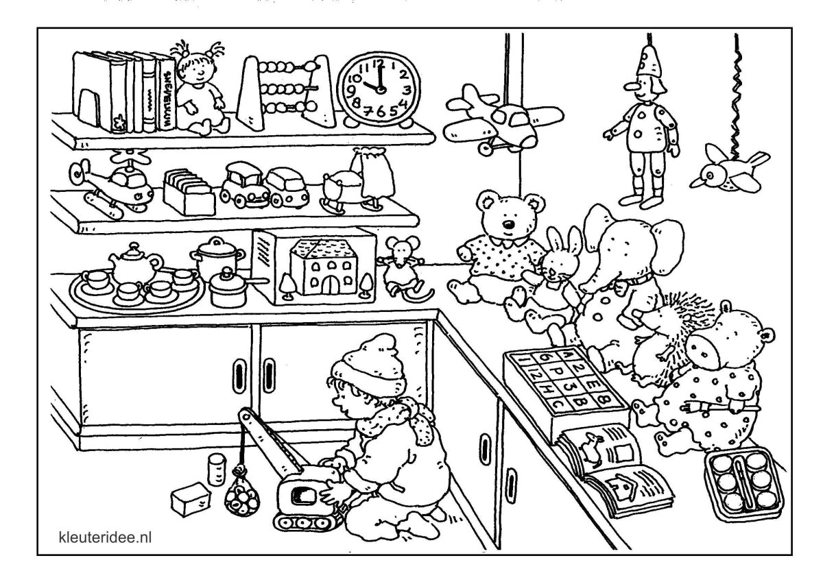 Раскраска продавец