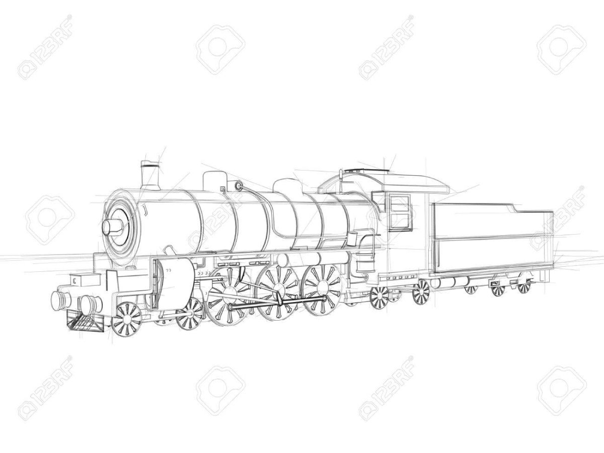 Грузовой ЖД вагон вектор