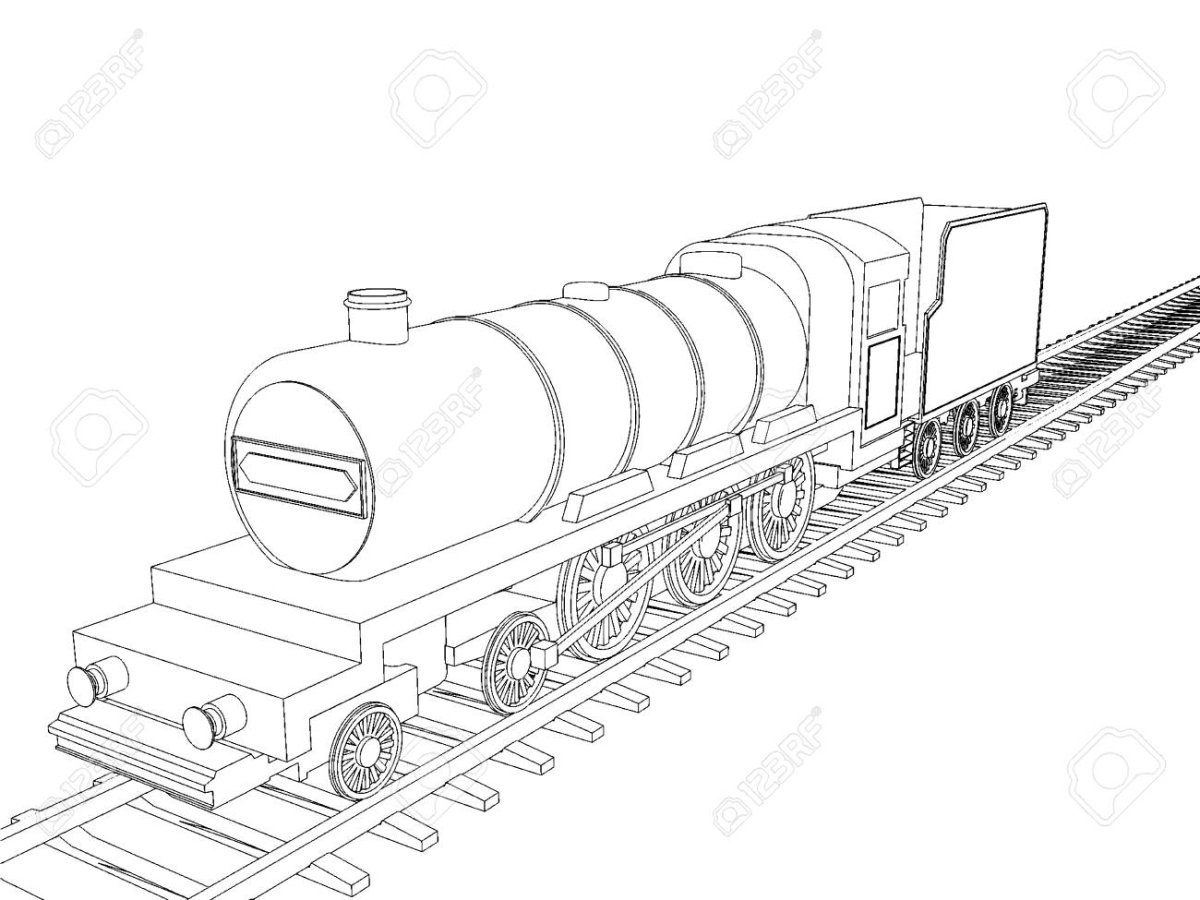 Раскраски для мальчиков паровозики