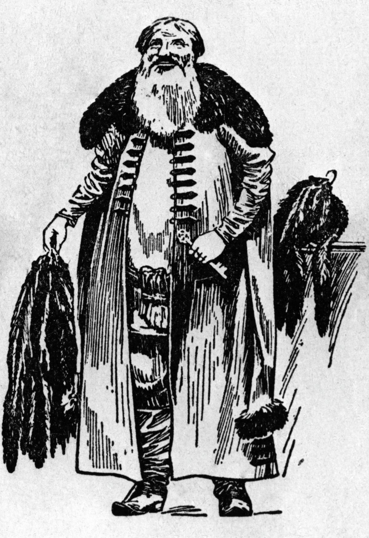 Русский купец гравюра