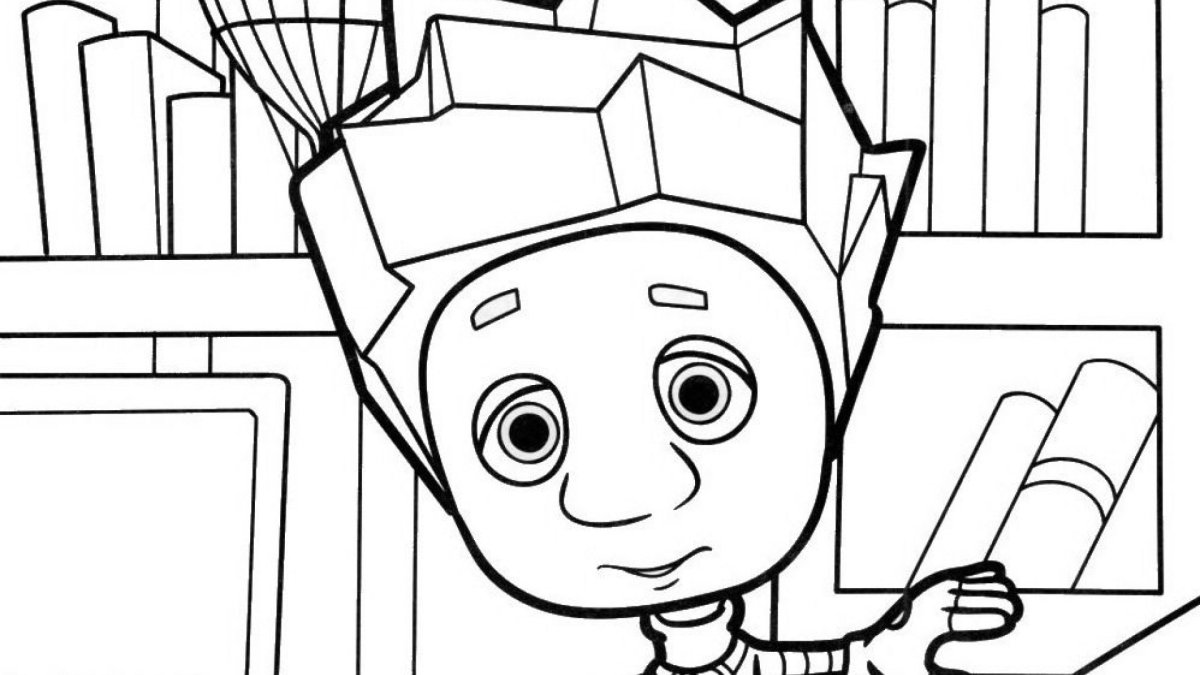 Раскраски Фиксики Файер Винтик