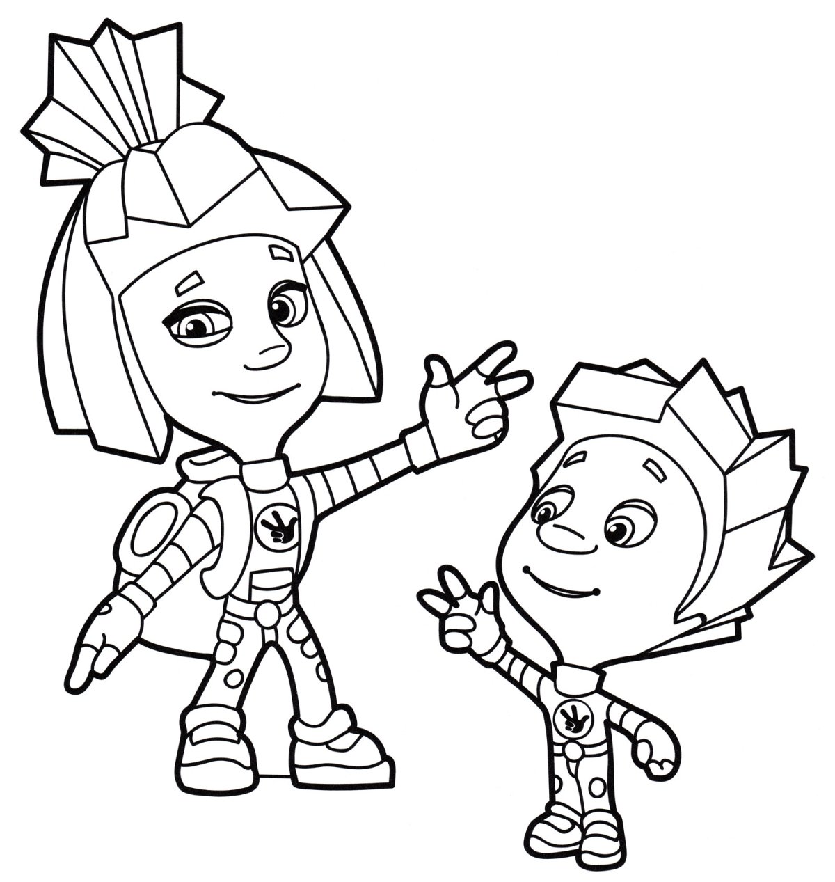 Раскраска дим Димыч из Фиксиков