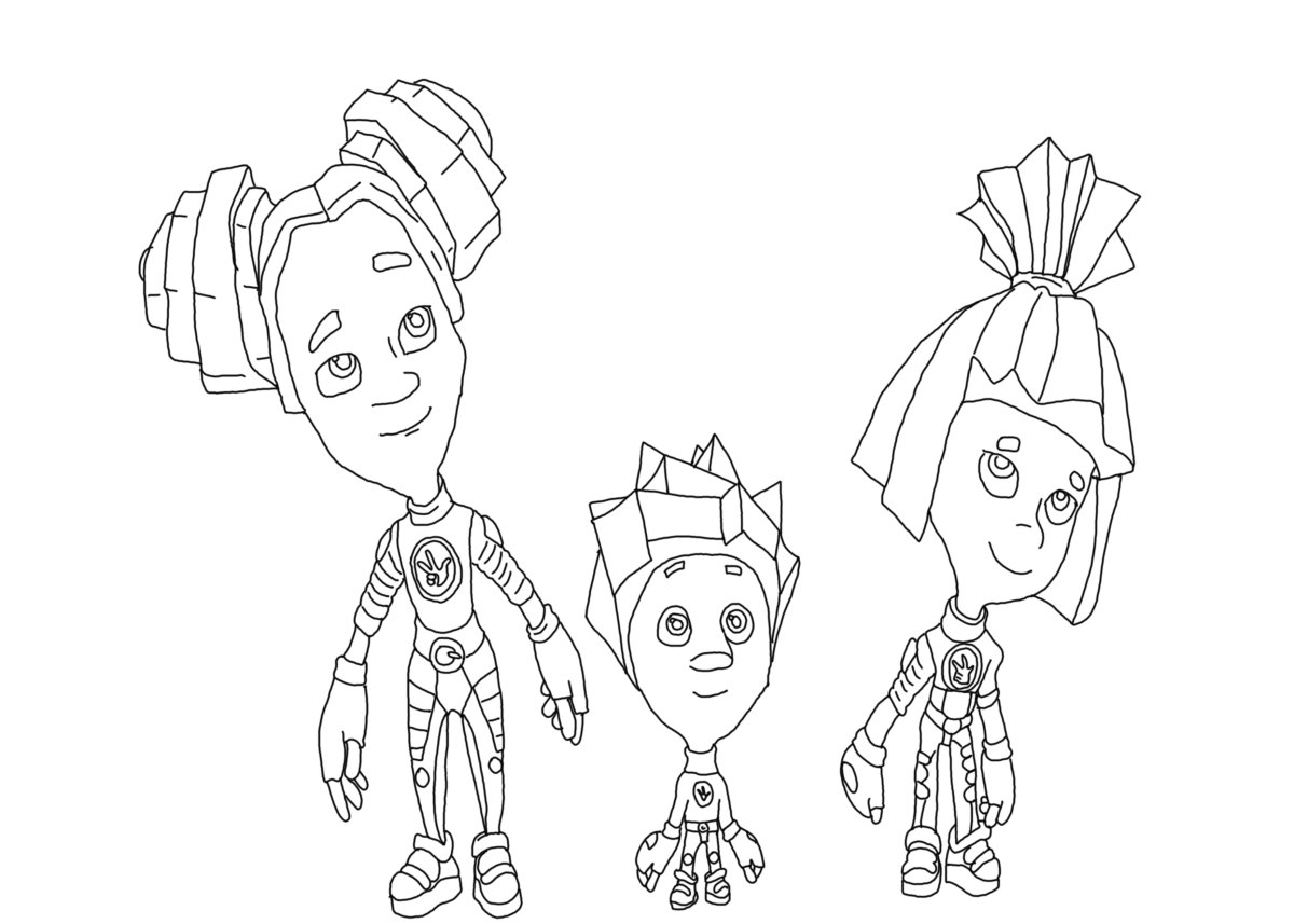 Раскраска "Фиксики"