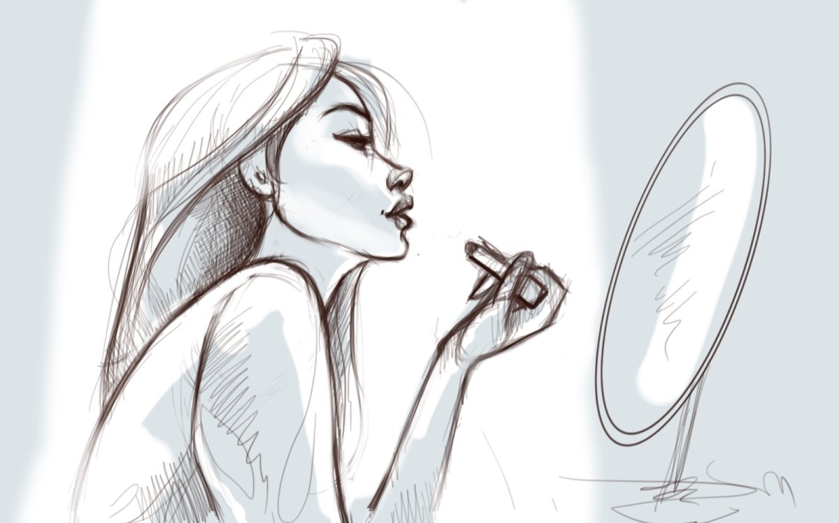 Раскраски для девочек скетчинг