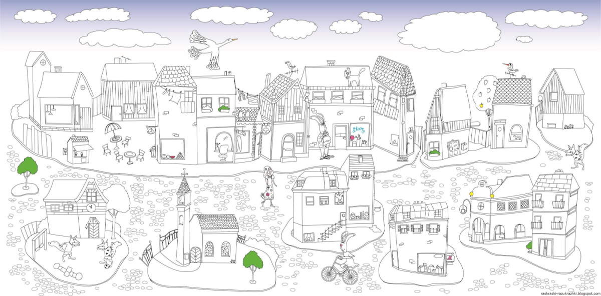 Раскраска "город"