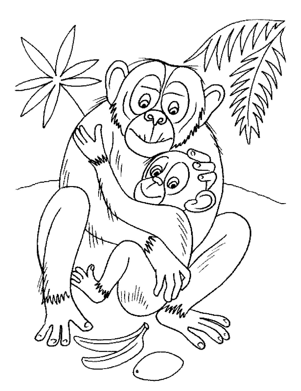 Раскраска зоопарк