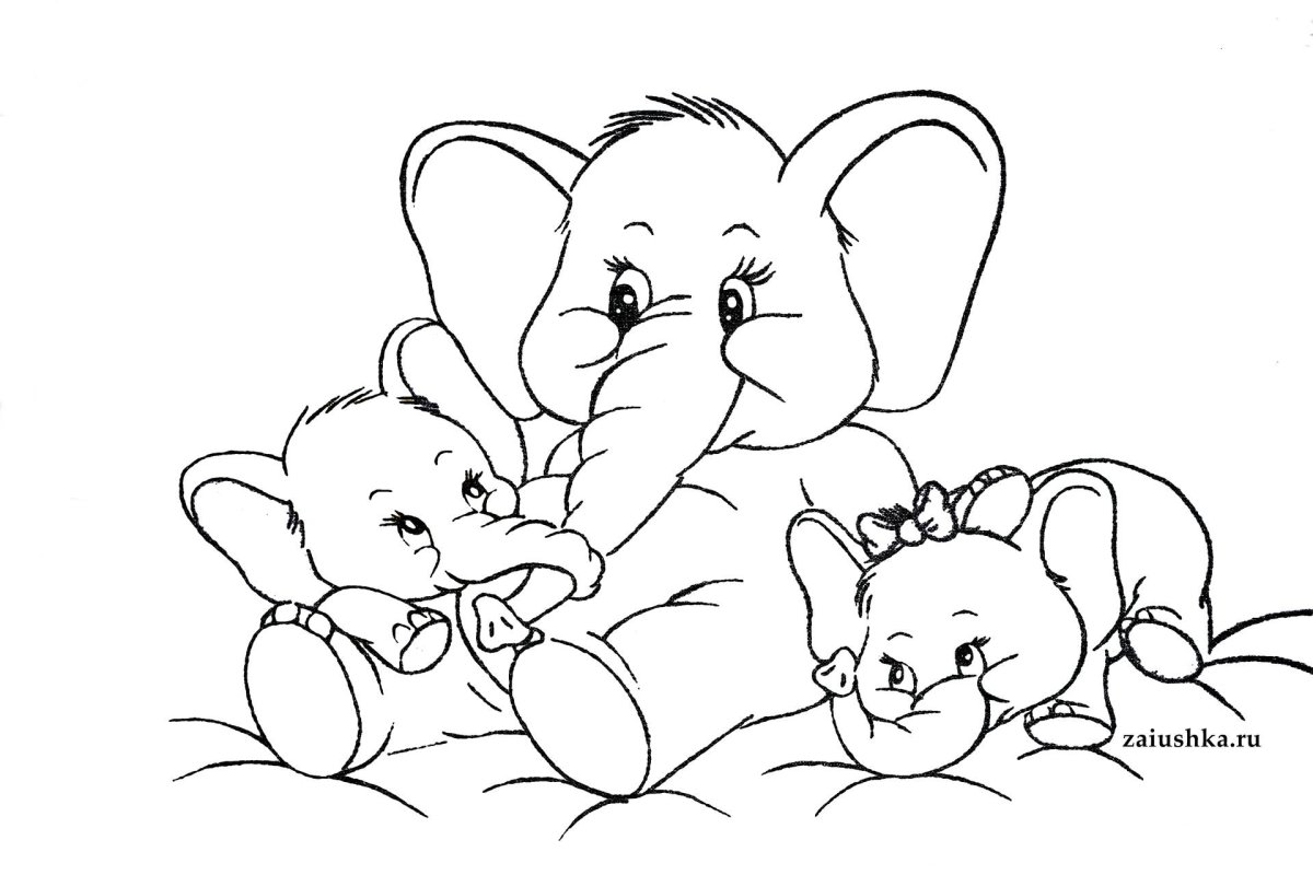 Носорог раскраска