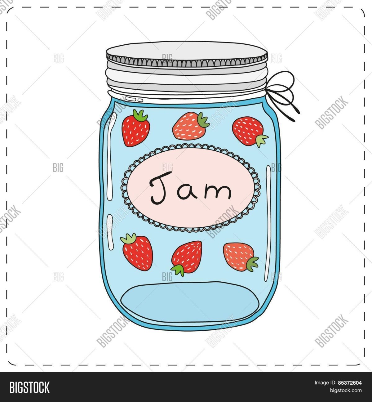 Банка варенья силуэт