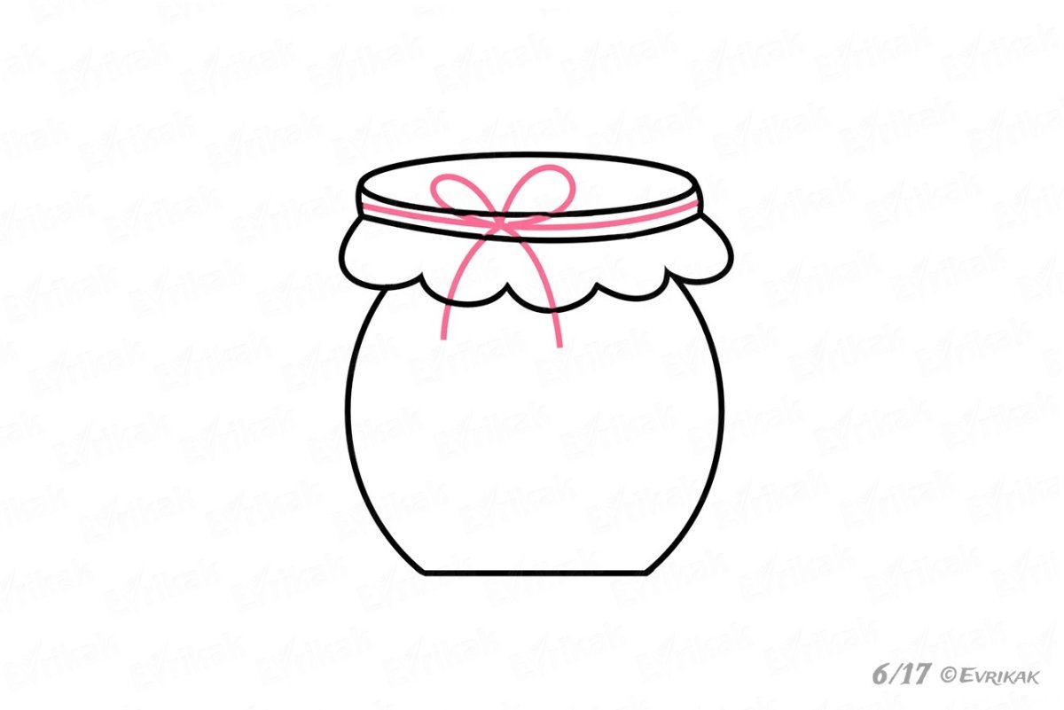 Банка с солеными огурчиками раскраска