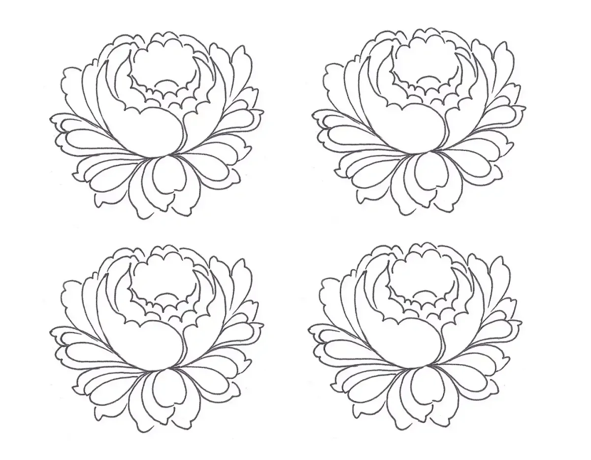 Эскизы цветы для росписи