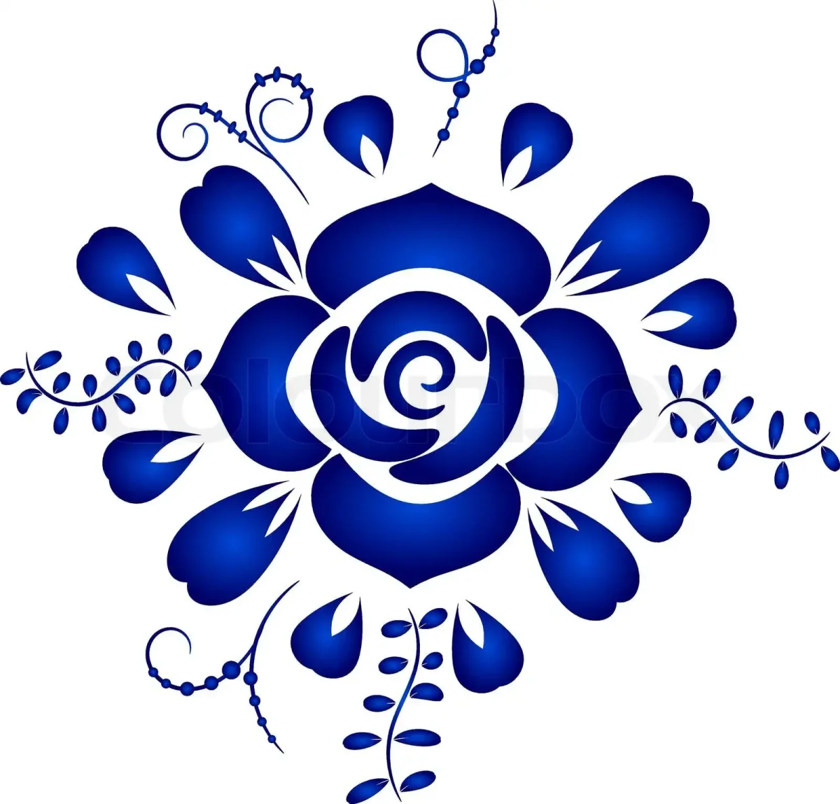 Узоры Гжель для вырезания