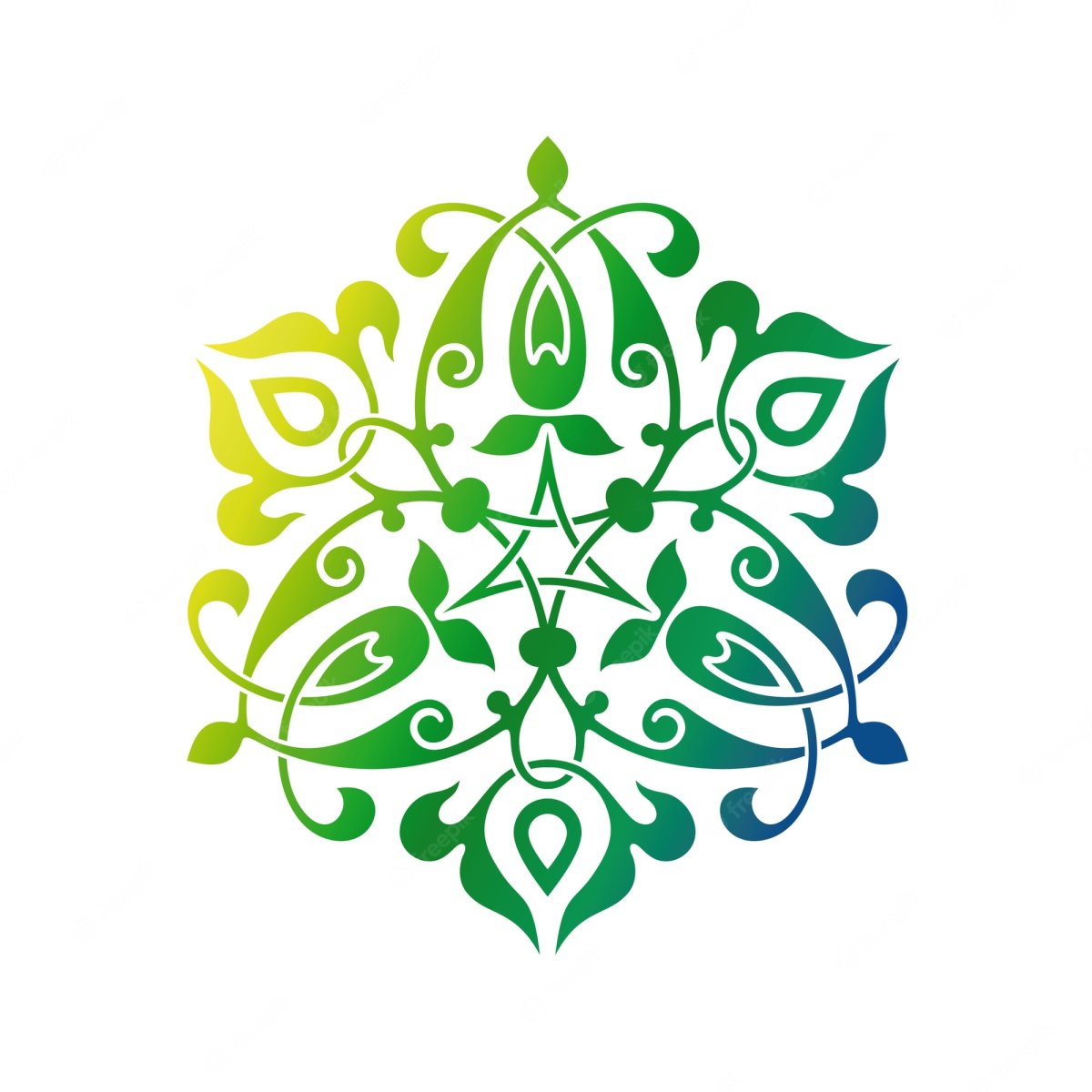 Татарские узоры и орнаменты зеленые