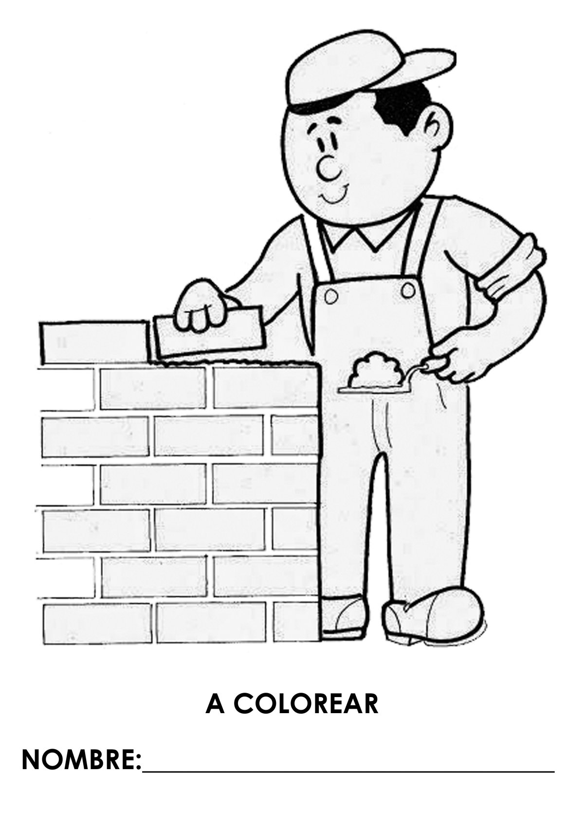 Профессия маляр раскраска