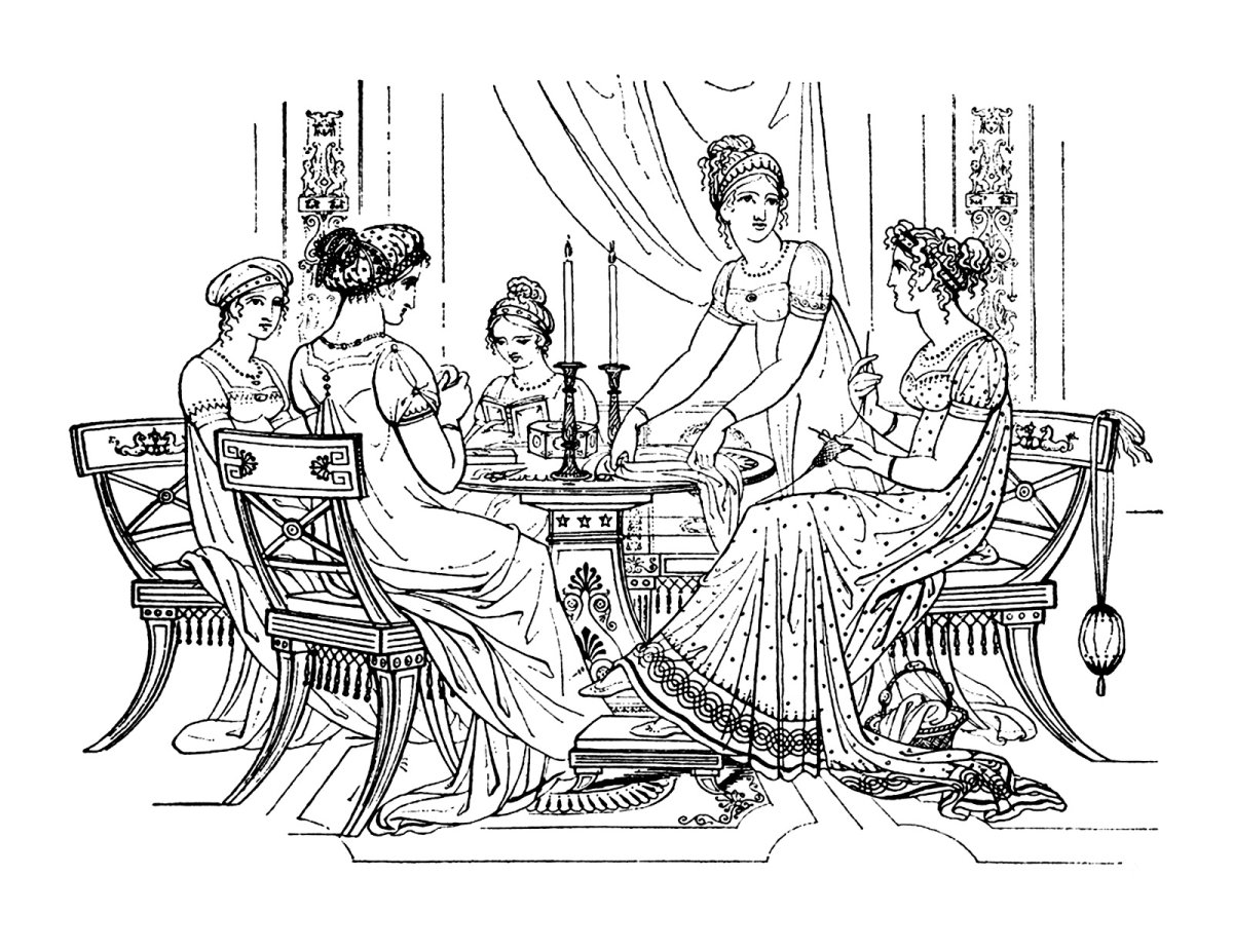 Английское чаепитие раскраска