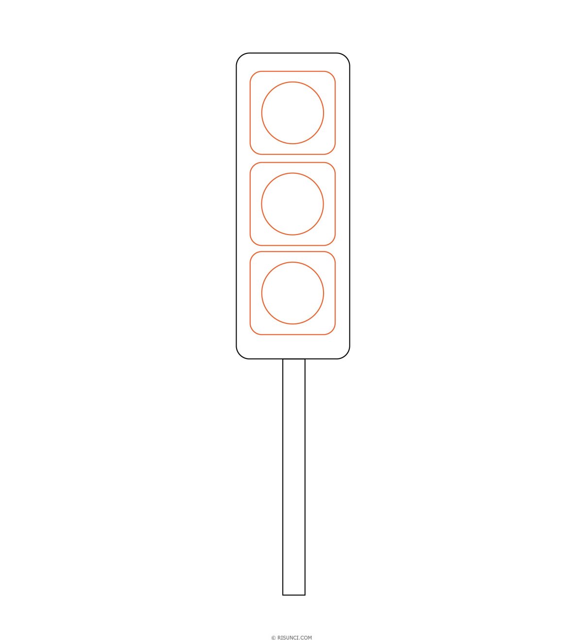 Светофор карандашом